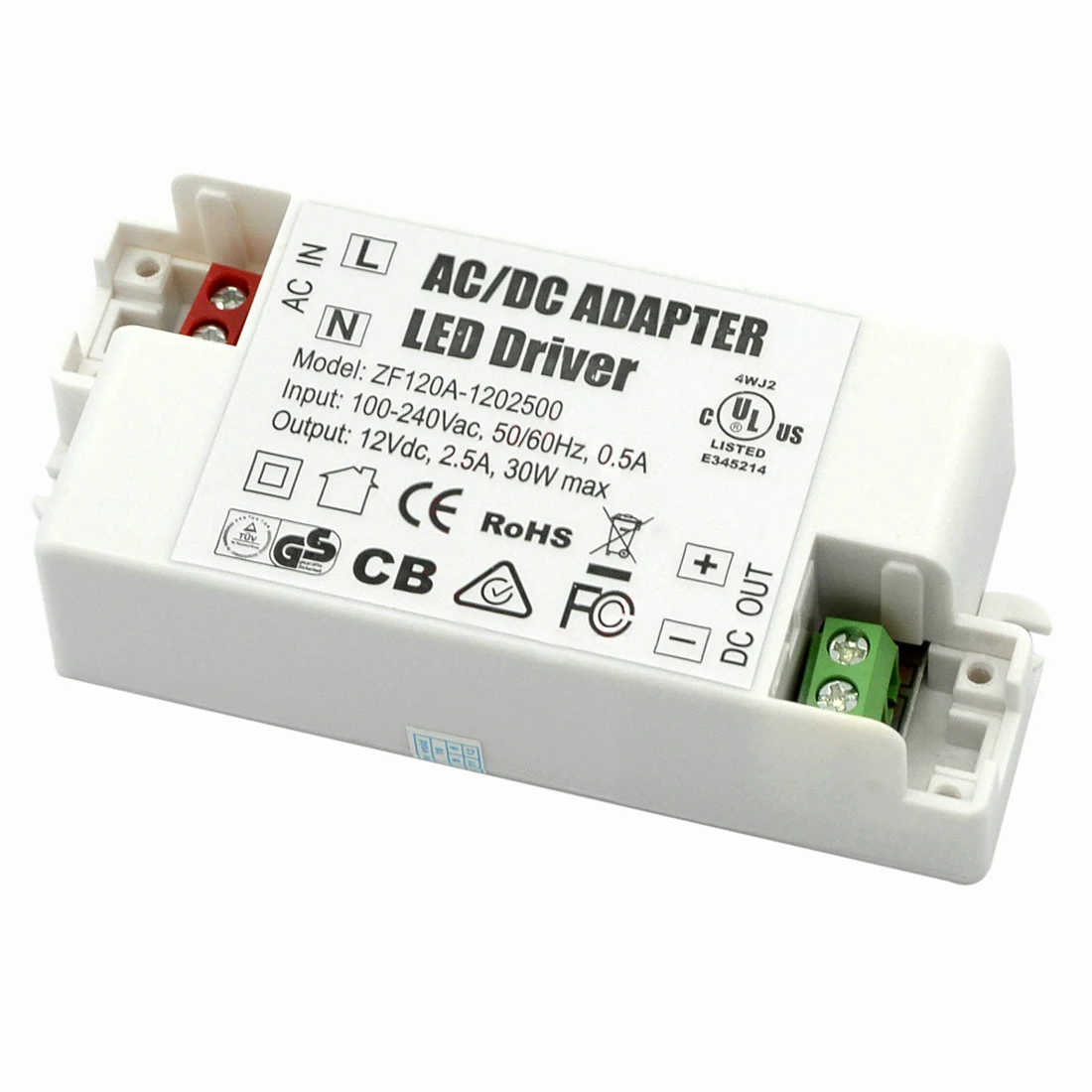 

30W светодиодный трансформатор 240V - DC 12V для G4 MR11 MR16 светодиодный