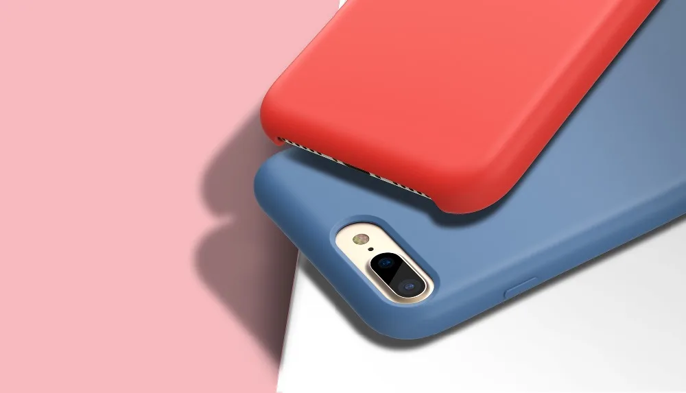 Темно синие оригинальный XOOMZ силиконовый чехол для iPhone 7 Plus роскошный жидкость