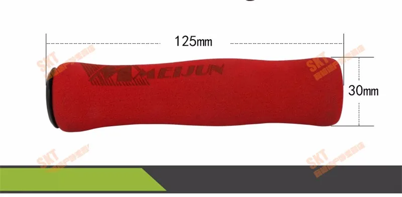 Red Black Blue Green Aluminium Alloy Sponge Bicycle Grip Mountain Bike Slip Handle Lockable Bar End | Спорт и развлечения