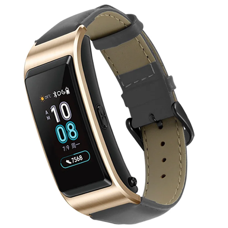 Ремешок из натуральной кожи для Huawei Band 5 тонкий универсальный браслет наручных