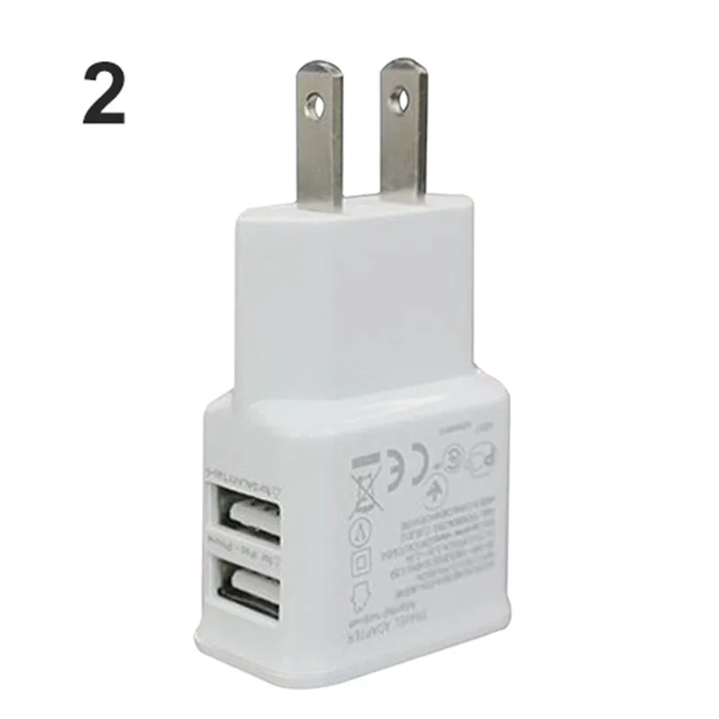 2.1A/1A на 2 портный Dual USB сетевой адаптер для зарядки электроники с разъемами