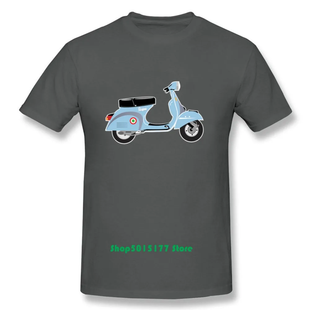 Новая модель винтажные футболки Vespa для мужчин мотоцикл скутер мягкий хлопок homme