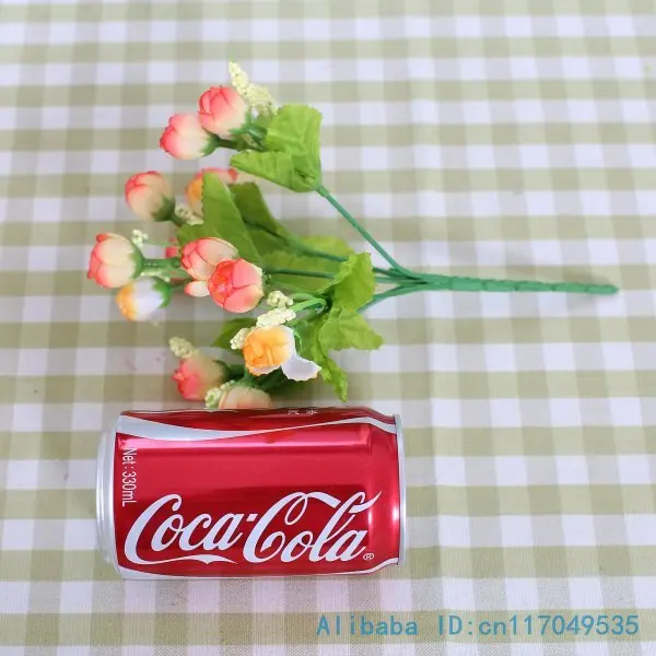 6 шт. красивые миниатюрные шелковые розы букет искусственные цветы свадебное