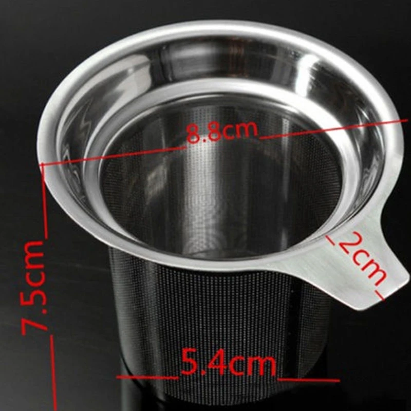 304 нержавеющая сталь фильтр тонкой сетки Чай Infuser многоразовый фильтр|Фильтры для
