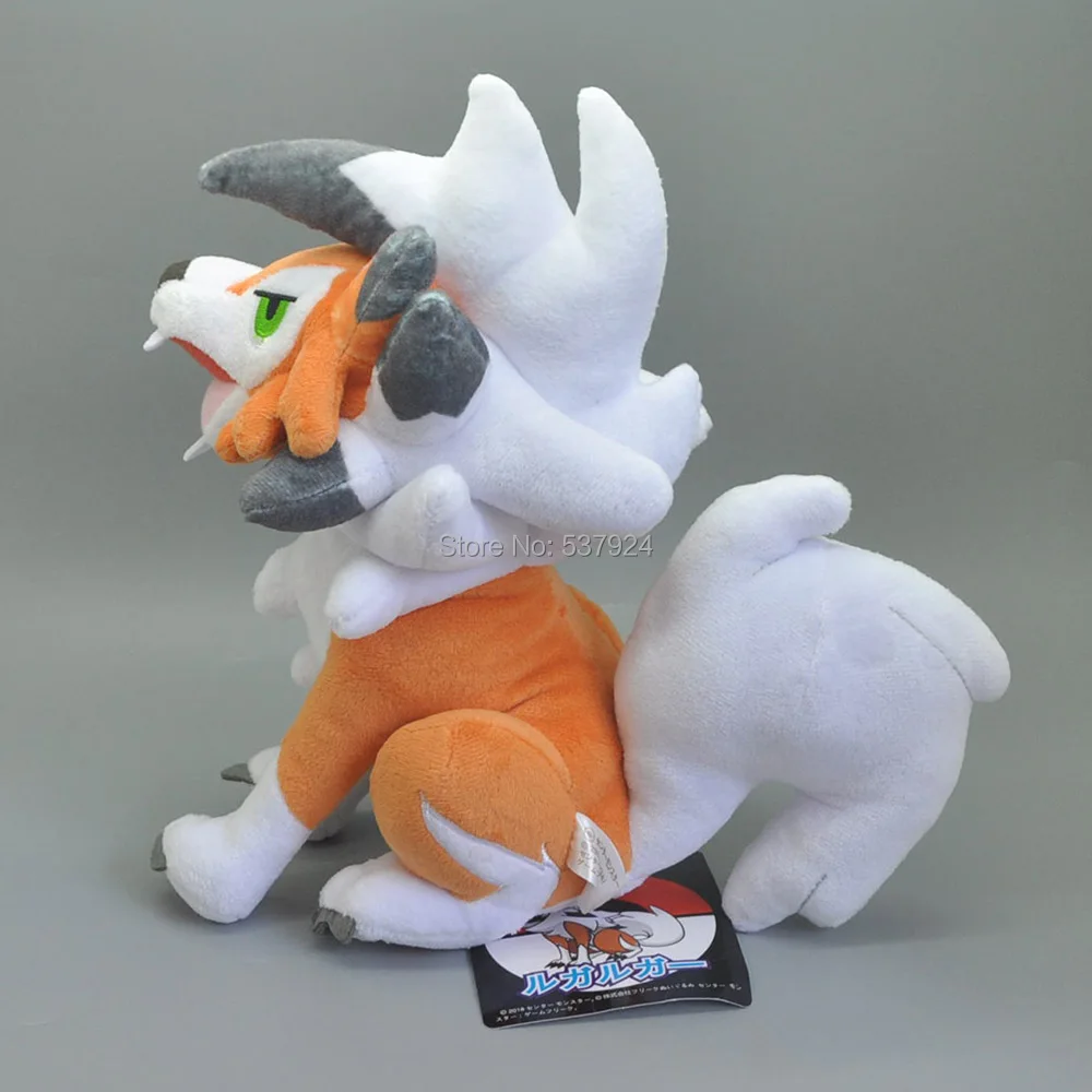 Новая Сидящая Lycanroc Сумерки форма рок 9 5 &quot24 см плюшевая кукла|Персонажи