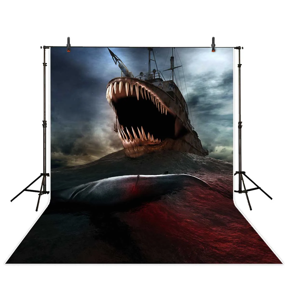 Allenjoy фотофоны странные гигантские рыбы лодка страшный фон праздвечерние чное