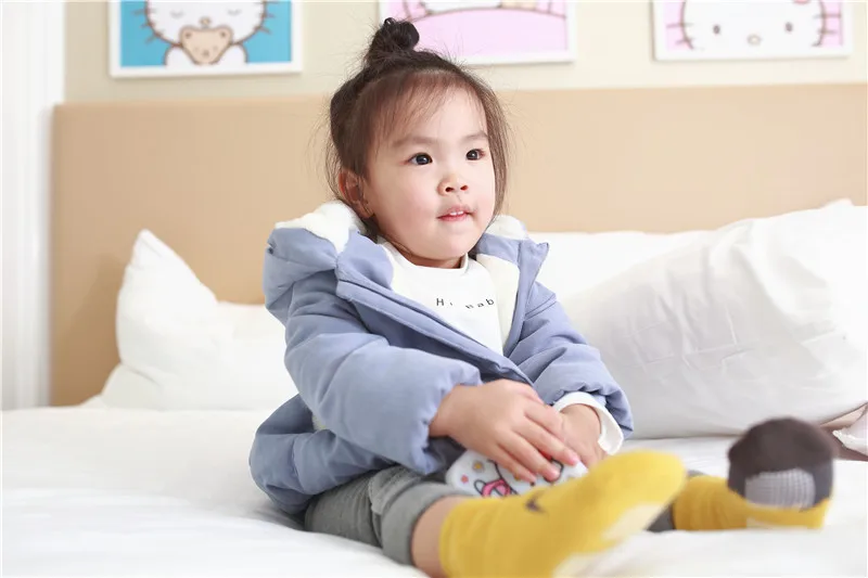 2018 зимняя детская одежда с длинным рукавом мультяшным медведем из хлопка