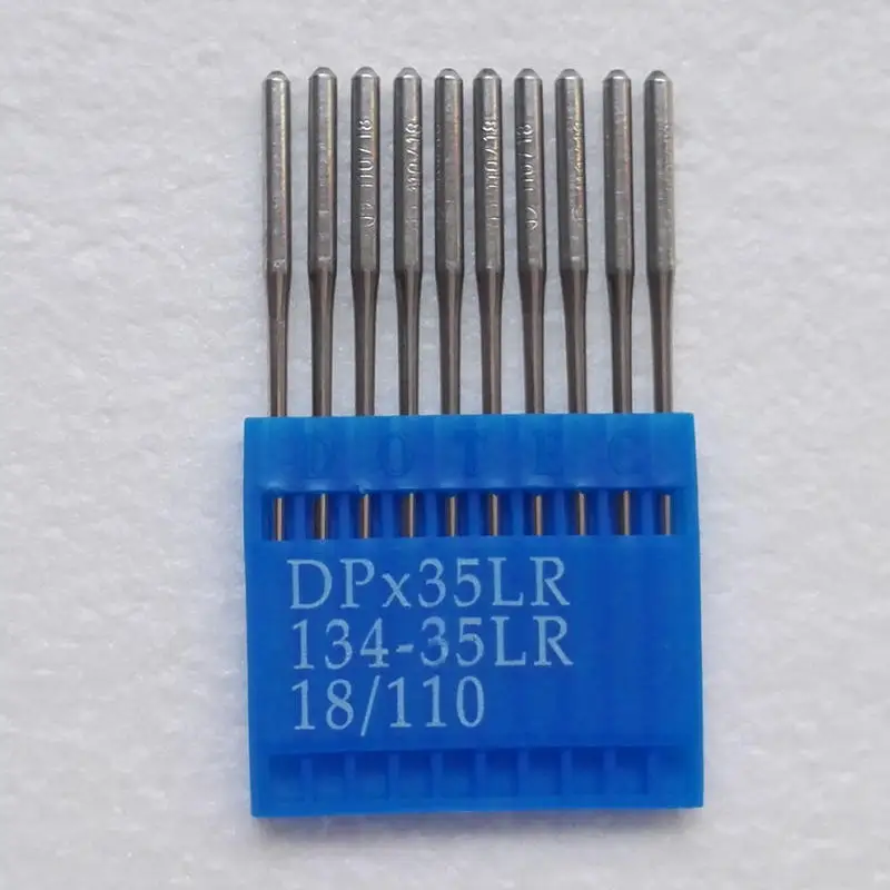 size 110 DPX35LR 2134-35LR 134-35LR Dotec 10 шт. кожаные швейные иглы для почтовой промышленной швейной машины singer, juki consew seiko - Цвет: size 110
