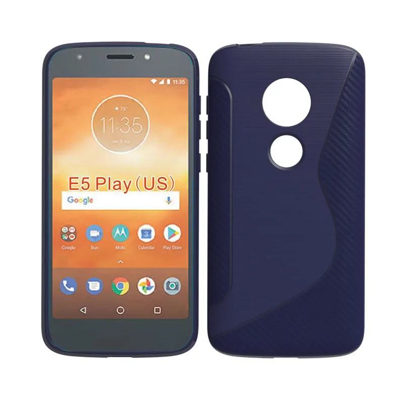 Брендовый Мягкий защитный чехол из ТПУ для Motorola Moto E5 Play 2018 (версия США)|Бамперы| |