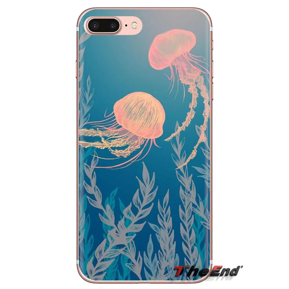 TPU чехол для Samsung Galaxy J1 J2 J3 J4 J5 J6 J7 J8 Plus 2018 Prime 2015 2016 2017 Медузы красивые обои телефона 2