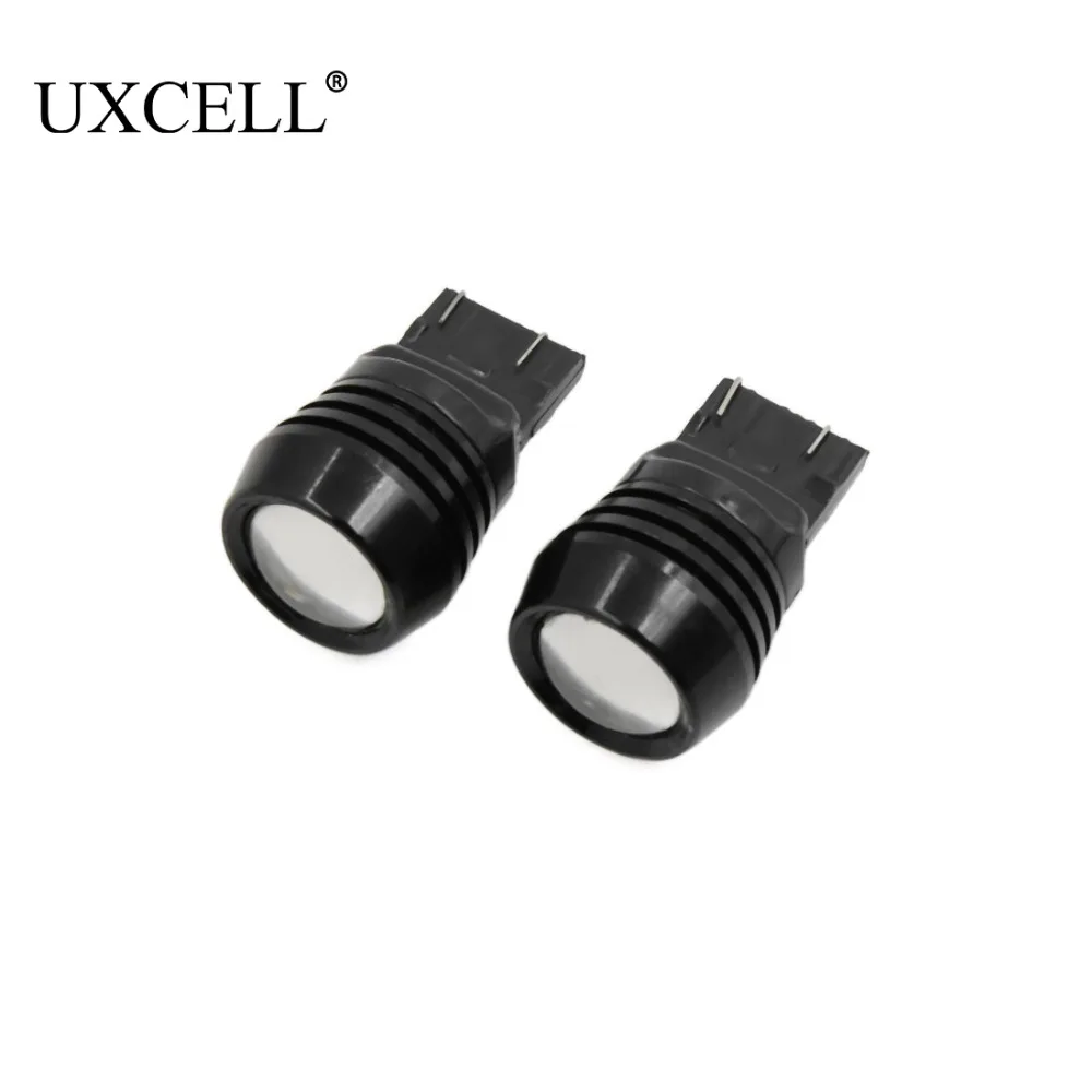 UXCELLL 2 шт. T20 7440 7443 теплый белый монолитный блок светодиодов объектив проектора
