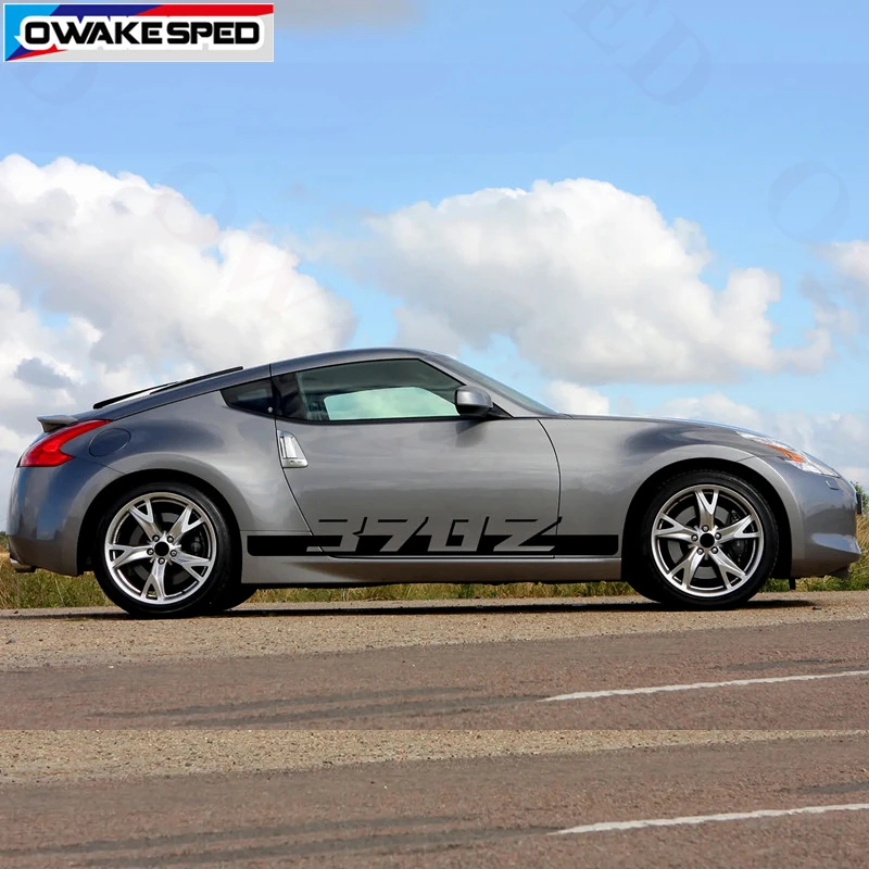 Для Nissan 370Z Sport Stripes наклейка на дверь автомобиля боковой Стикер на автомобильную юбку Авто тело водостойкие Переводные картинки внешние аксессуары