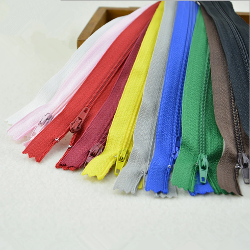 60pcs/lot 18cm zipper high quality nylon garment polyester color door DIY clothing sewing supplies | Дом и сад