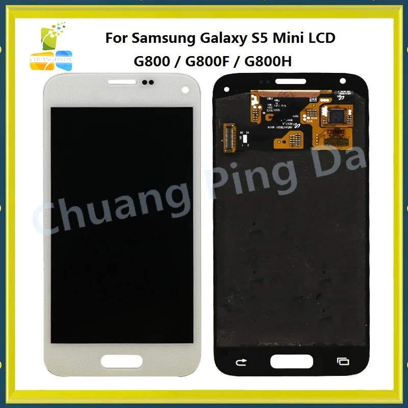4 5 дюймовый S5 Mini G800 G800F G800H для Samsung Galaxy черный ЖК дисплей + сенсорный экран