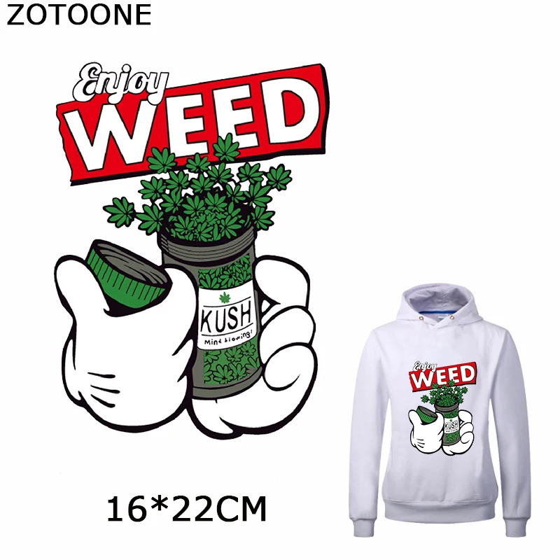 Термопатчи ZOTOONE с надписью Enjoy Week моющиеся термотрансферные значки сделай сам для
