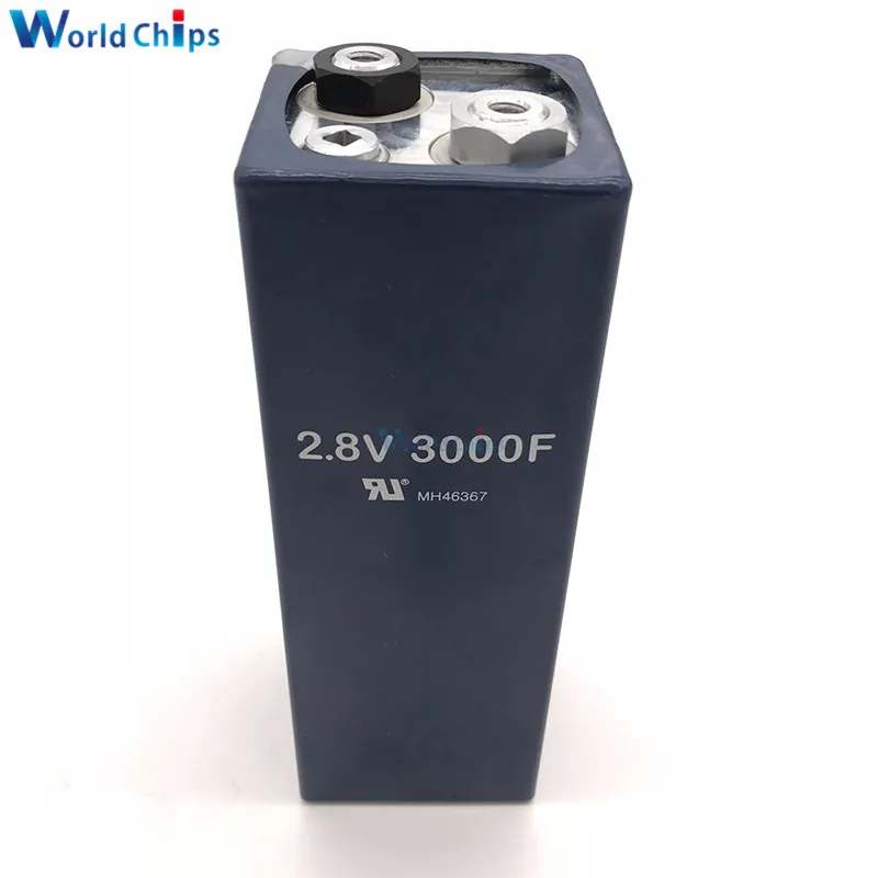 Супер конденсатор 2 8 V 3000F 158*51mm низкая ESR высокочастотный супер фарад 2.8V3000F для
