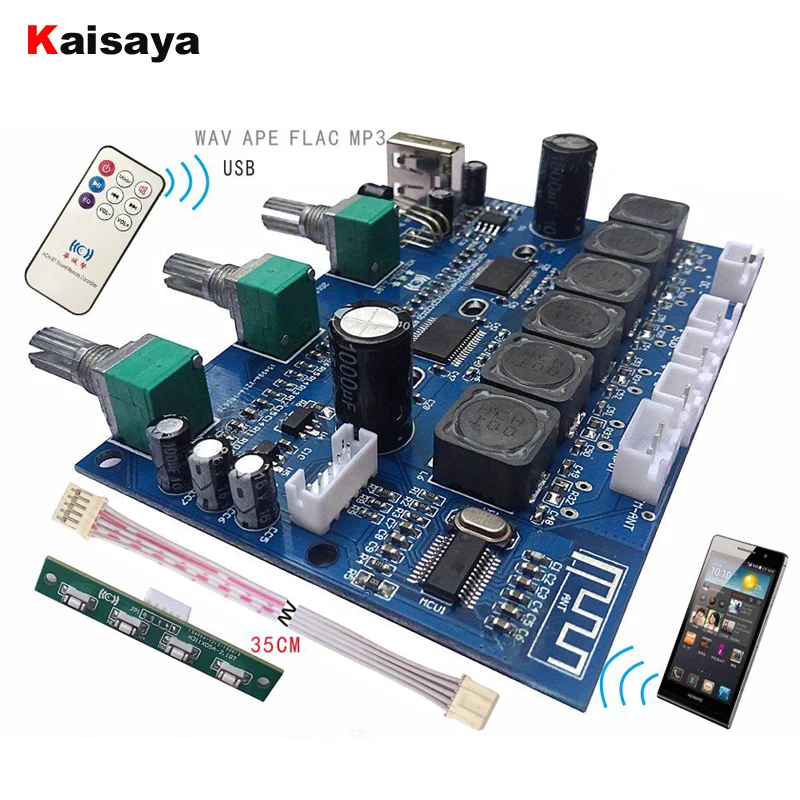 Плата звукового усилителя TPA3118 сабвуфер 2X30W + 60 Вт Hi Fi 2 1 канала Bluetooth 4 цифровой