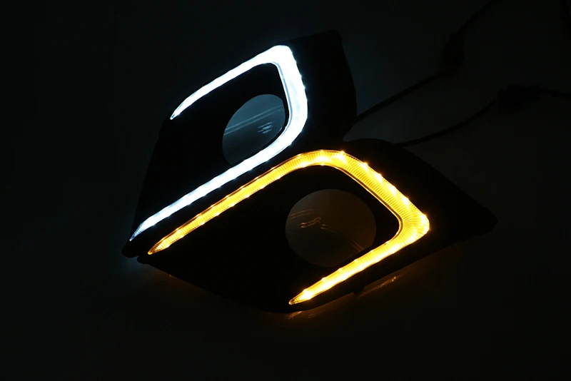 CSCSNL 1 комплект ABS светодиодный DRL дневные ходовые огни противотуманные фары крышка света с поворотным желтым сигналом для Nissan МУРАНСКОГО