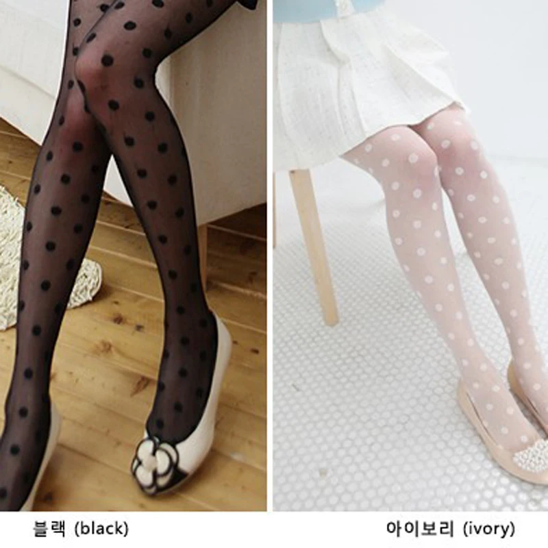 SP & CITY японский стиль женские колготки в горошек модные милые для девушек черные