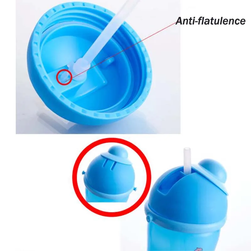 350 мл соломенная бутылка для воды детей мультяшный милый экологически чистый