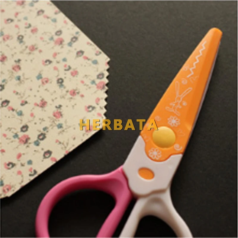 DIY милые кавайные пластиковые ножницы для резчик бумаги; Скрапбукинг для детей офисные школьные принадлежности корейские канцелярские принадлежности