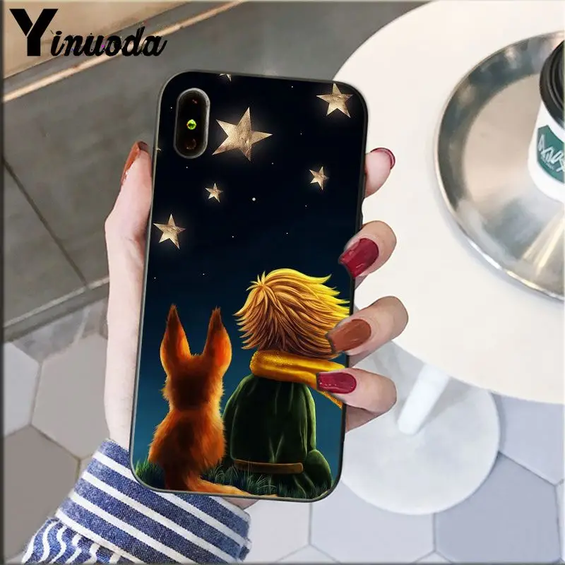 A9 Yinuoda Милый Маленький принц лиса слон Роза узор сотовый Чехол для телефона для Apple iPhone 8 7 6 6S Plus X XS MAX 5 5S SE XR крышка - Цвет: A9