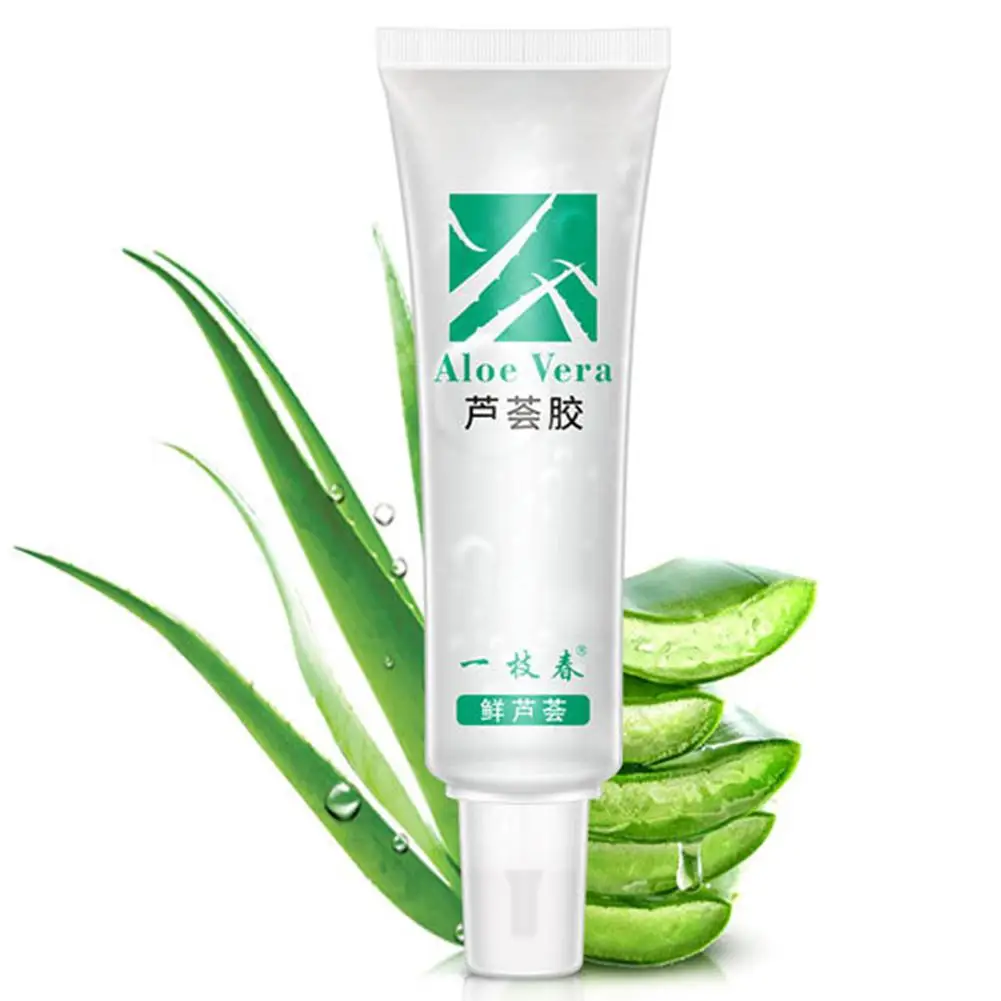 Яркий гламурный гель алоэ вера для ухода за кожей успокаивает увлажняющий крем с