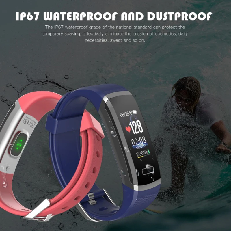 Смарт-браслет EAGOOD цветной экран Bluetooth умный браслет для женщин и мужчин подарок