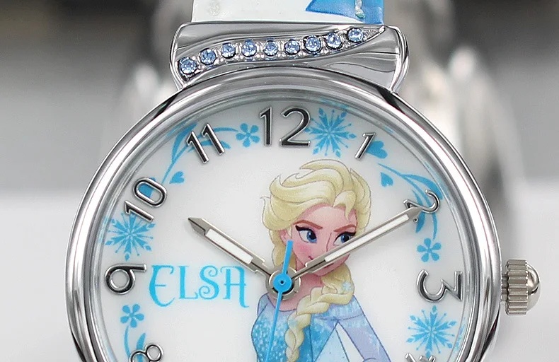 Детские часы Disney брендовые для девочек мультфильм Замороженные студенты девочки