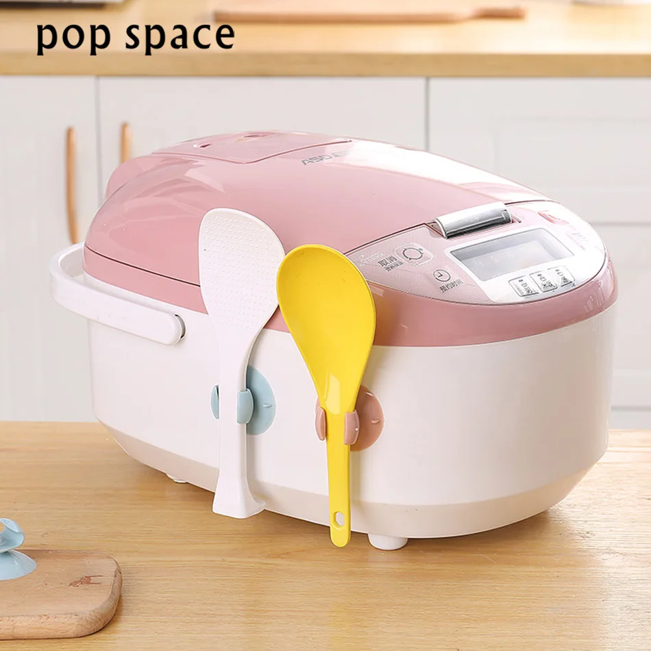 1 шт. Портативный риса Плита ложка держатель ковш хранения стойку Творческий