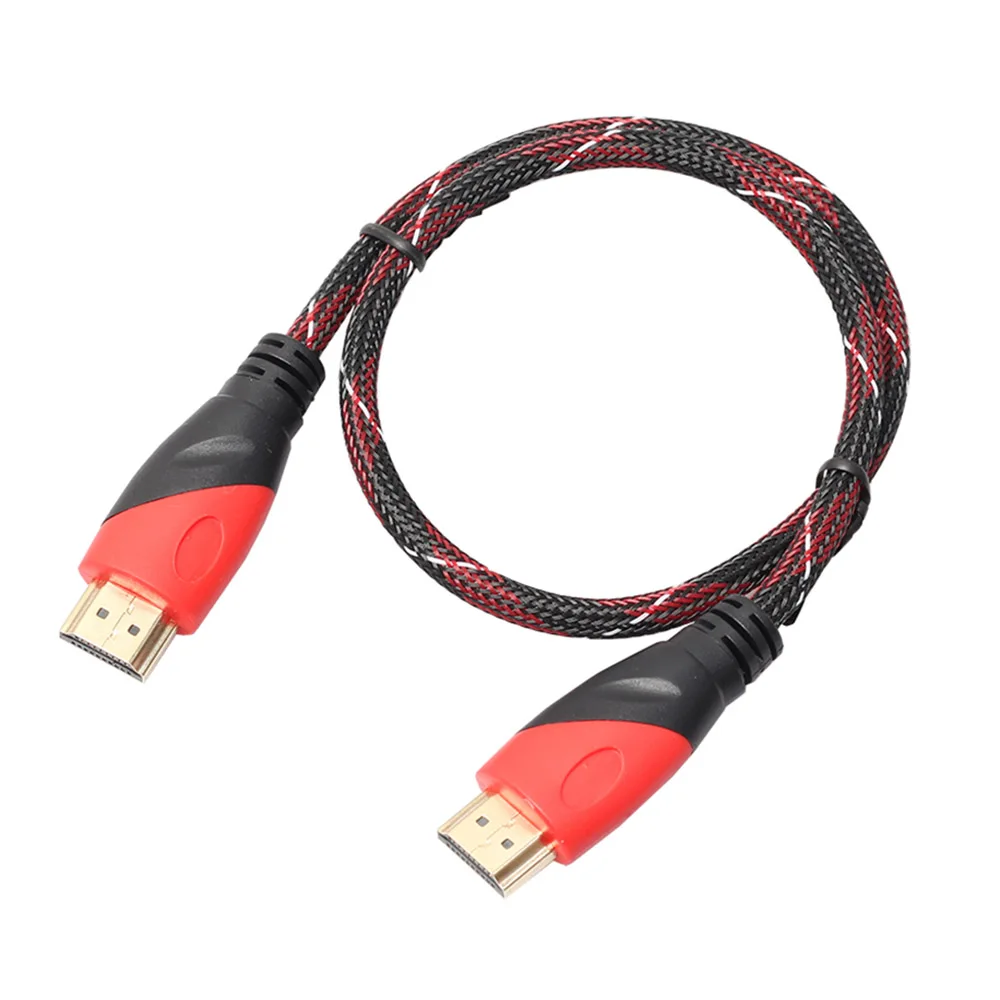Новый HDMI кабель высокоскоростной позолоченное соединение с красной черно-белой