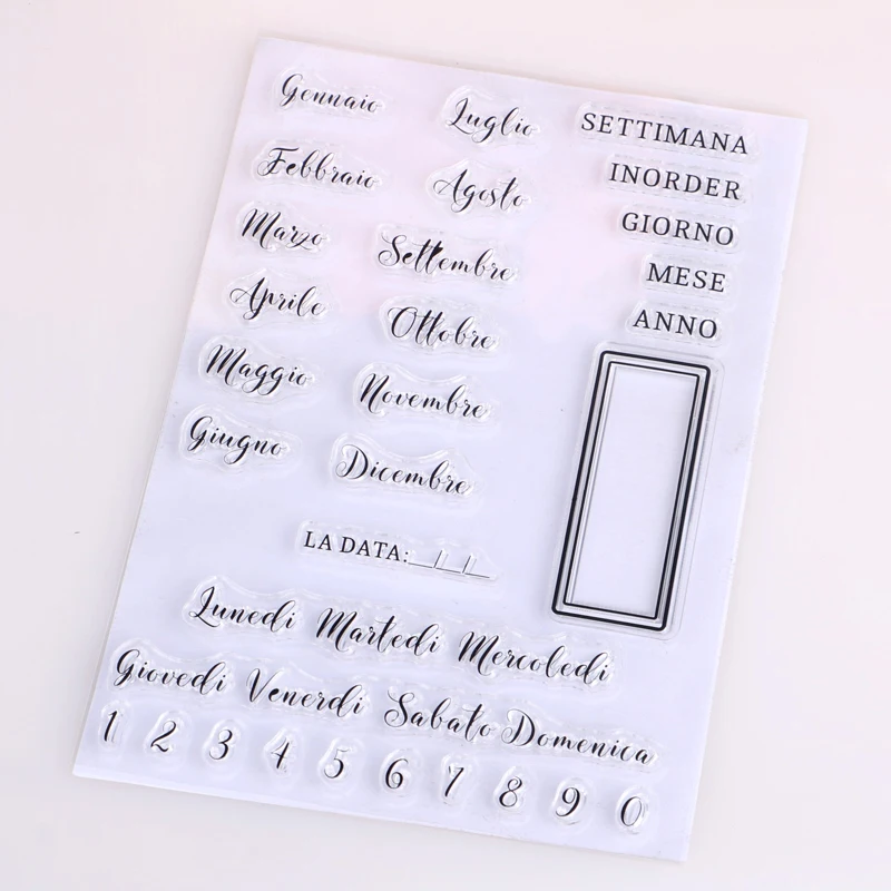 Голландский/буквенный прозрачный чистый силикон штамп DIY Скрапбукинг фото