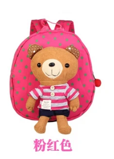 Лидер продаж, плюшевые рюкзаки с медведем, с защитным ремнем, школьная сумка для малышей 2 в 1, плюшевые игрушечные шлейки, 6 стилей