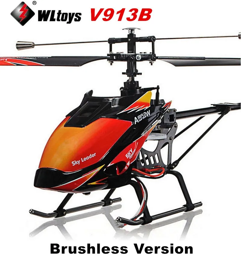 

Новое Обновление WLtoys V913 V913B бесщеточная версия 4CH с одним лезвием большой 50 см Радиоуправляемый вертолет RTF 2,4G с бесщеточным двигателем