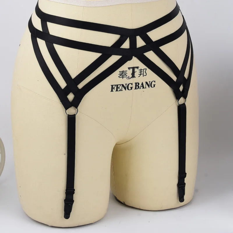 Ремень-подвязка ремень Красный Эластичный готическое нижнее белье клетка Пояс