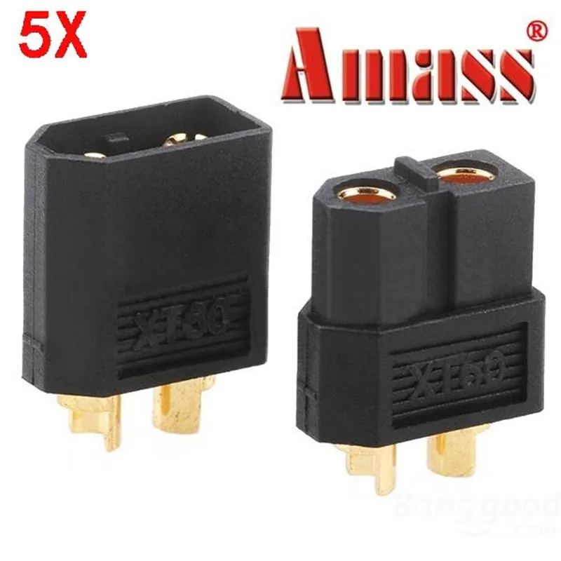 5 пар штепсельные вилки XT60 для аккумулятора Lipo | Игрушки и хобби