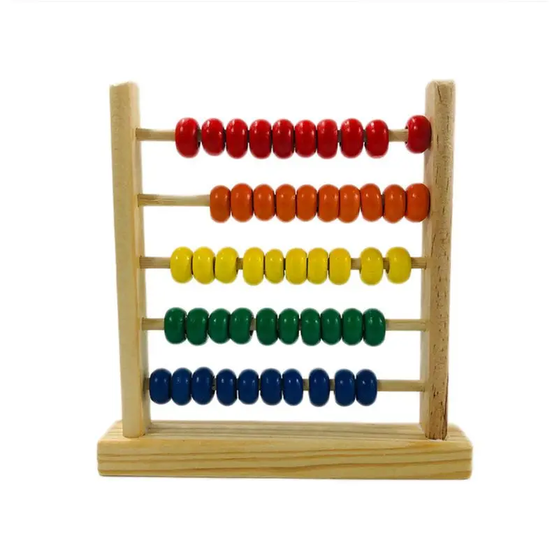 Мини деревянная обучающая игрушка Abacus с цифрами счетные бусины Монтессори|Юный