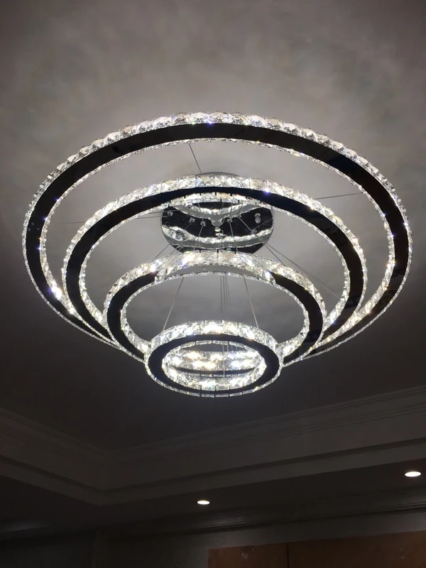 Обеденная современный блеск cristal подвесной люстры luminarie LED приостановить люстра подвесной светильник Освещение в помещении Lamparas