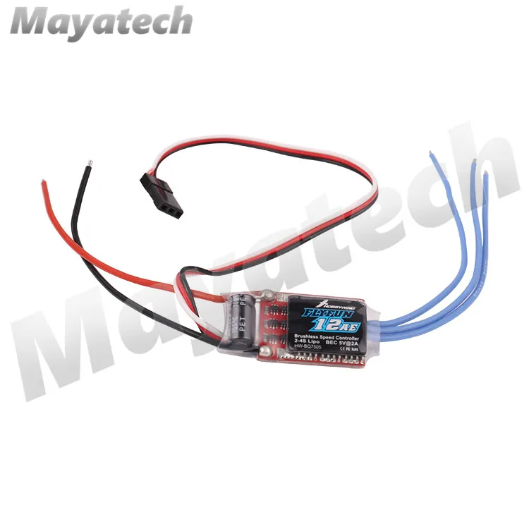 HOBBYWING товар! Щеточный электронный регулятор скорости Hobbywing FlyFun серии 12A 2-4S Электрический Скорость контроллер ESC FlyFun-12AE для RC 3D F3P