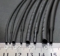 10m pet heat shrink tubing insulation sleeves 14mm 30mm black environmental heat shrink sleeve plastic shrink shrink tube