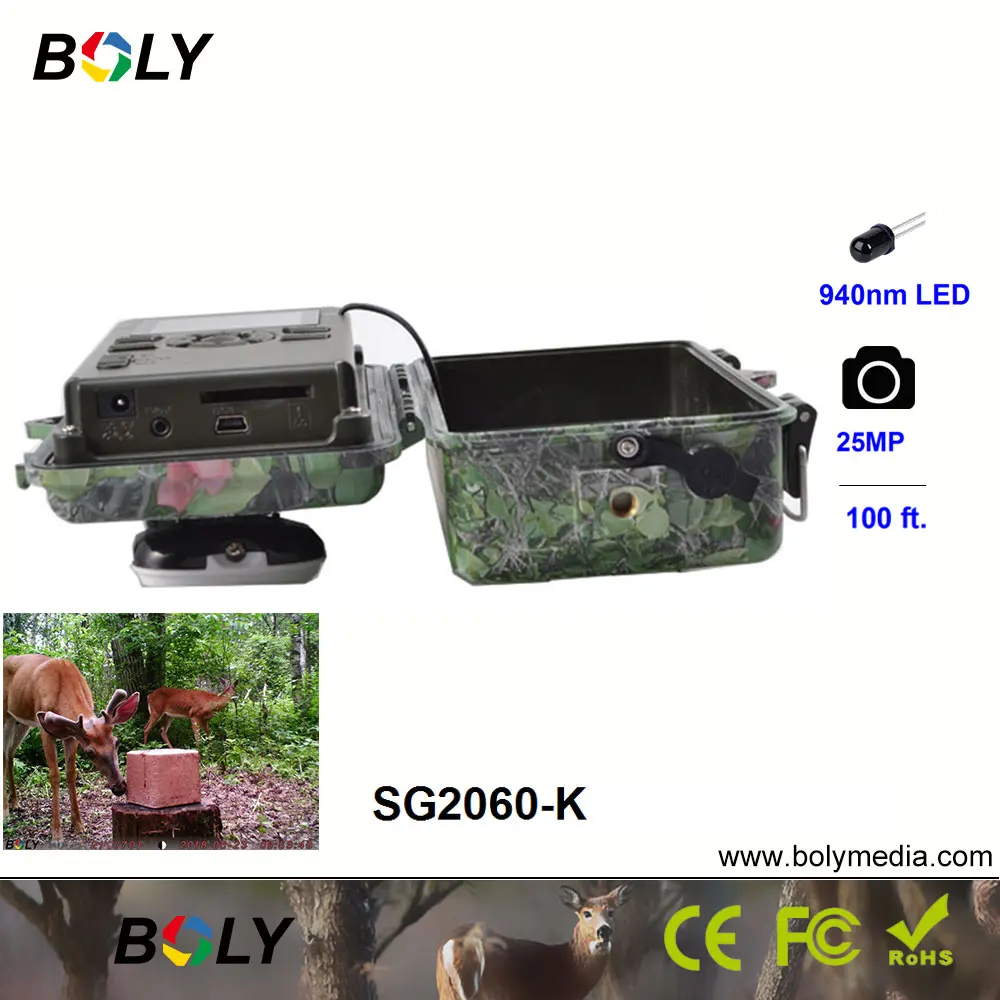 25MP ночное видение Boly 1080P охотничьи камеры Фото ловушка невидимые ИК LED 940nm игровые