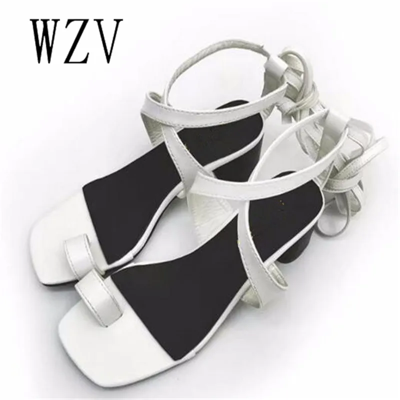 WZV 2017 летом прохладно сандалии женщин лодыжки ремень peep toe мода на высоких