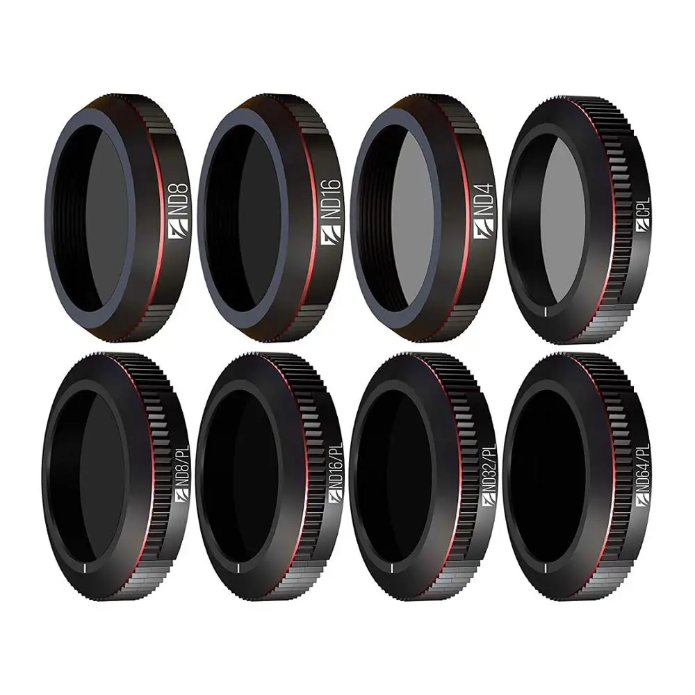 Freewell весь день 8 Пак ND4, ND8, ND16, Cpl, ND8/PL, ND16/PL, ND32/PL, ND64/PL объектив камеры для DJI Mavic 2 Zoom Mavic 2 предприятия Дрон