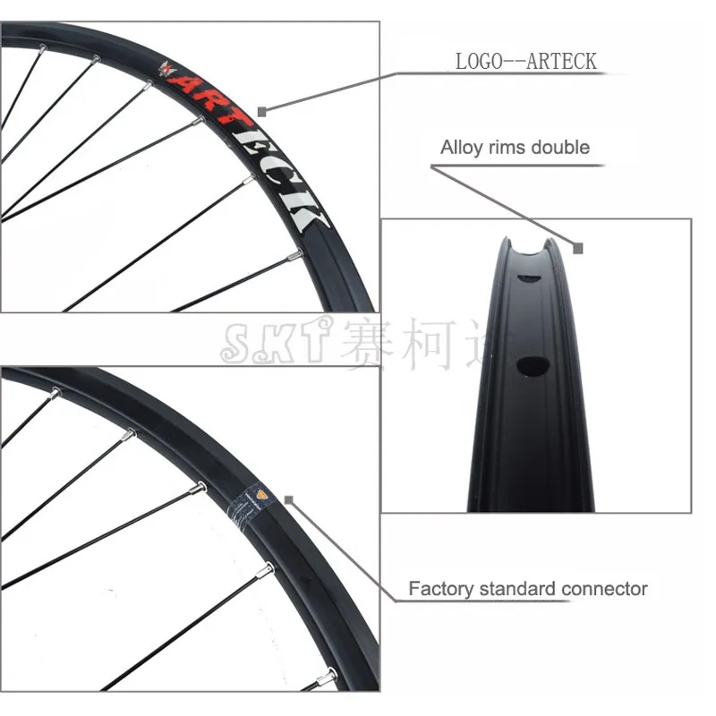 Колесная пара для горного велосипеда ARTECK колеса 29 дюймов с 32 отверстиями обод |