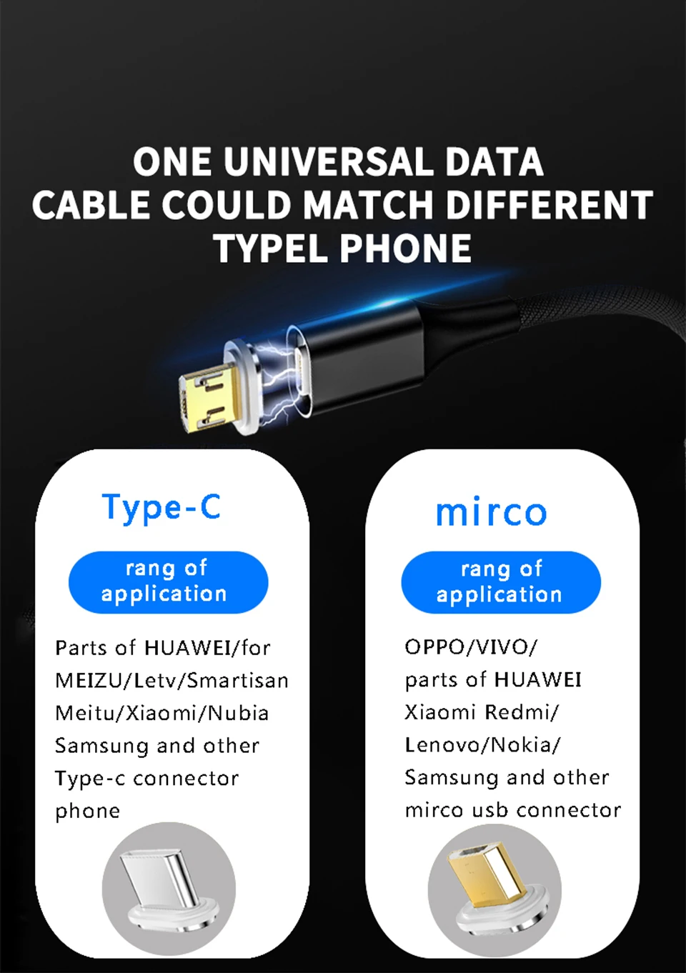 Магнитный кабель Micro usb type C 5A супер быстрый зарядный кабель для huawei P30 mate 20 30 Honor 20 pro Магнитный светодиодный кабель для зарядки