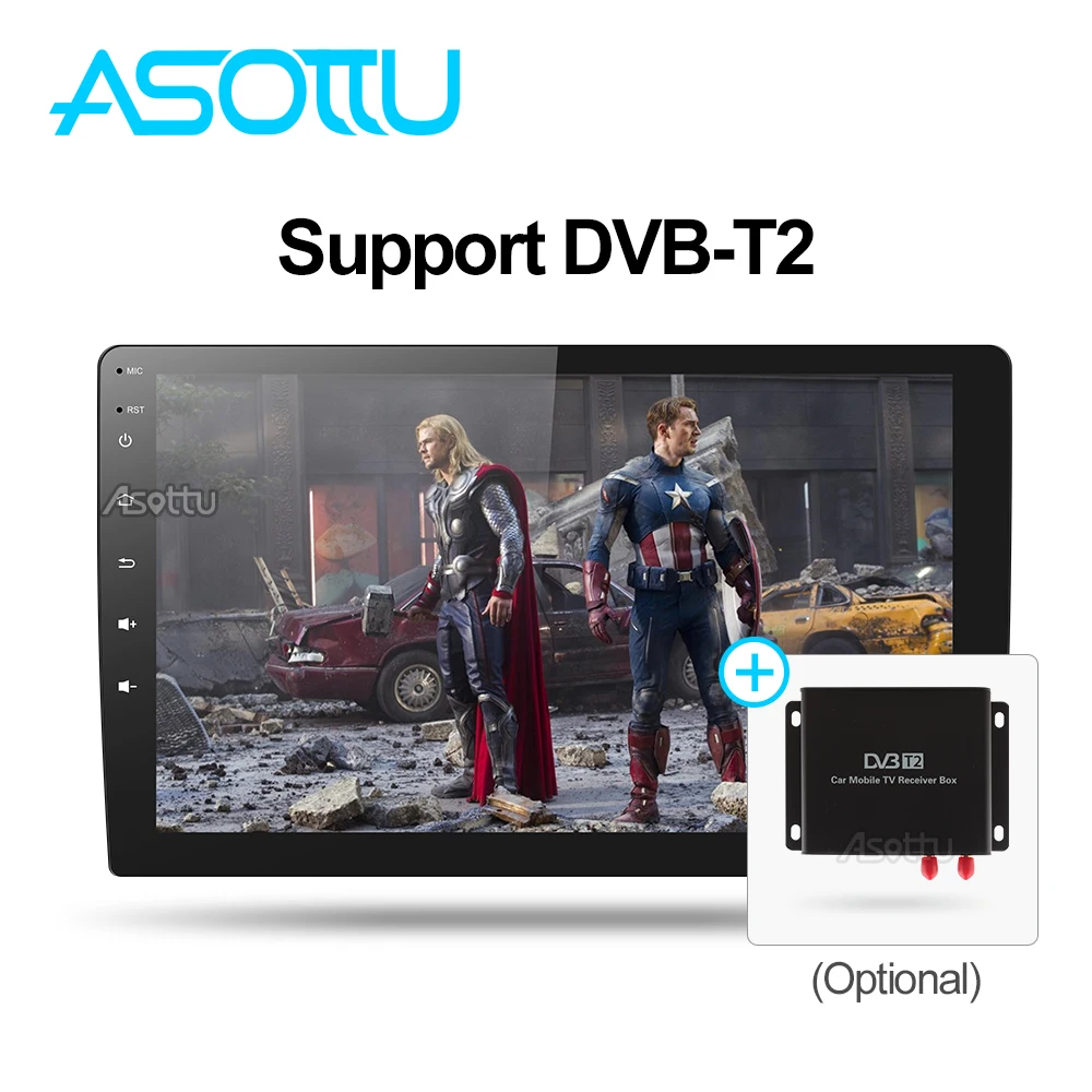 Asottu 10,1 дюймов 2G android 8,1 автомобильный dvd gps Навигатор Радио Видео плеер стерео Универсальный радио Автомобильный Универсальный мультимедиа 1 din