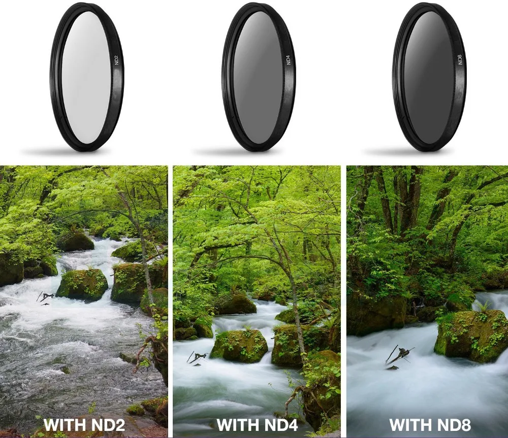 Lightdow 6 in 1 Lens Filter Kit UV+CPL+FLD+ND 2 4 8 49MM 52MM 55MM 58MM 62MM 67MM 72MM 77MM for Cannon Nikon Camera | Электроника