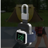 qi wireless charger for apple watch band 44 mm 40mm 42mm38mm iwatch 5 4 3 portable external battery pack power bank key chain