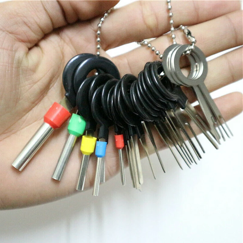 21 шт. инструмент для удаления клемм автомобильных проводов соединитель проводки