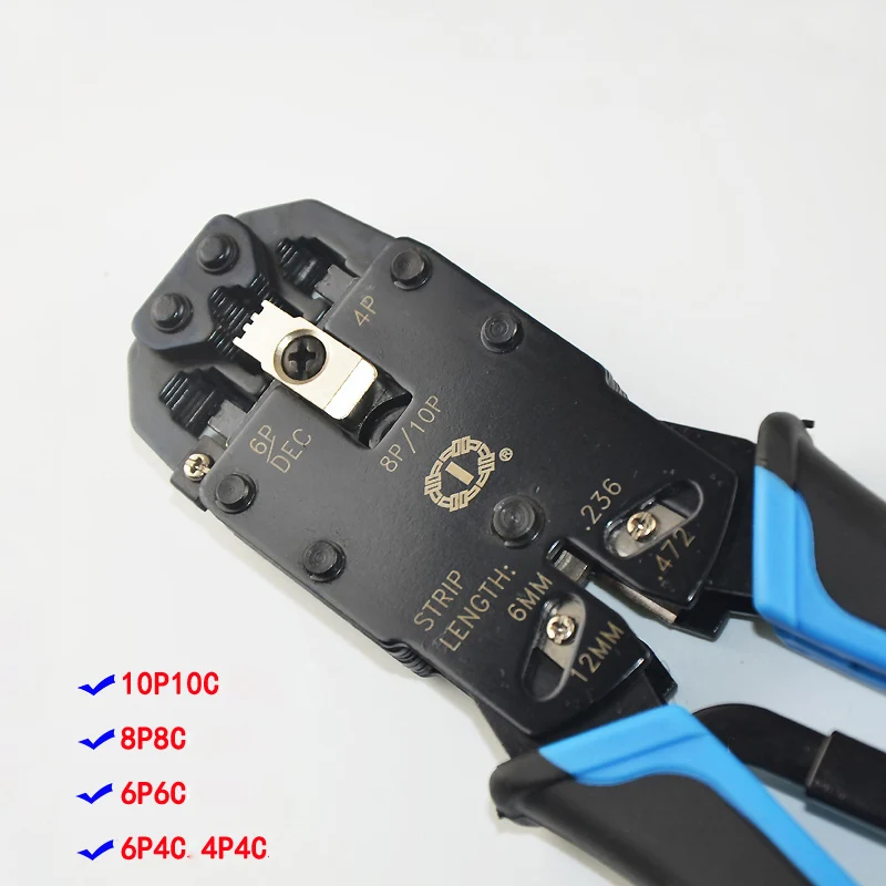 Проф Многофункциональный TL-200r Ethernet Кабель модульный клещи для опрессовки стриптизерш 10p10c 8P8C 6P4C " больше в одном Модульные инструменты
